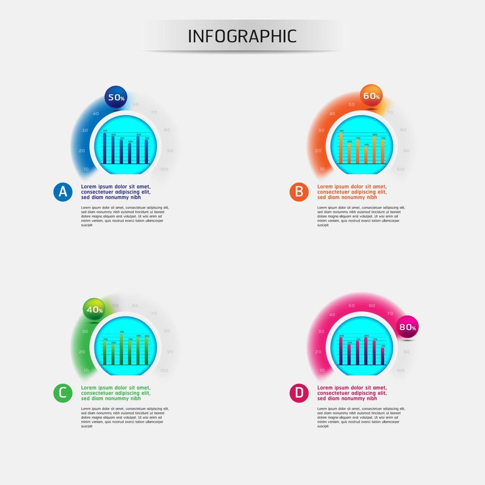 plantilla de negocio de vector para presentación