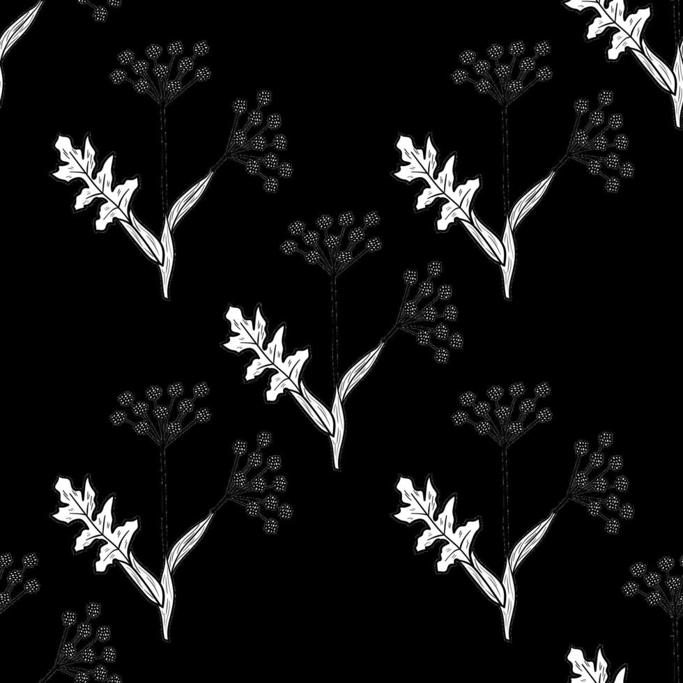 Angelica, seamless b-w vector