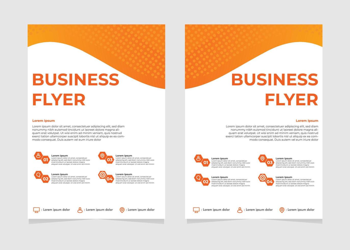 business flyer template. perfect for business marketing, promotion, and presentation. vector