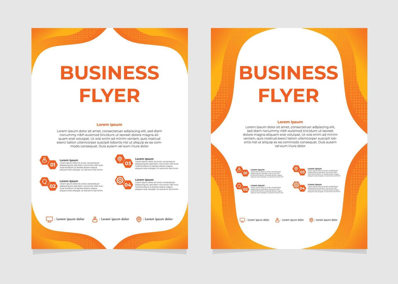 business flyer template. perfect for business marketing, promotion, and presentation. vector