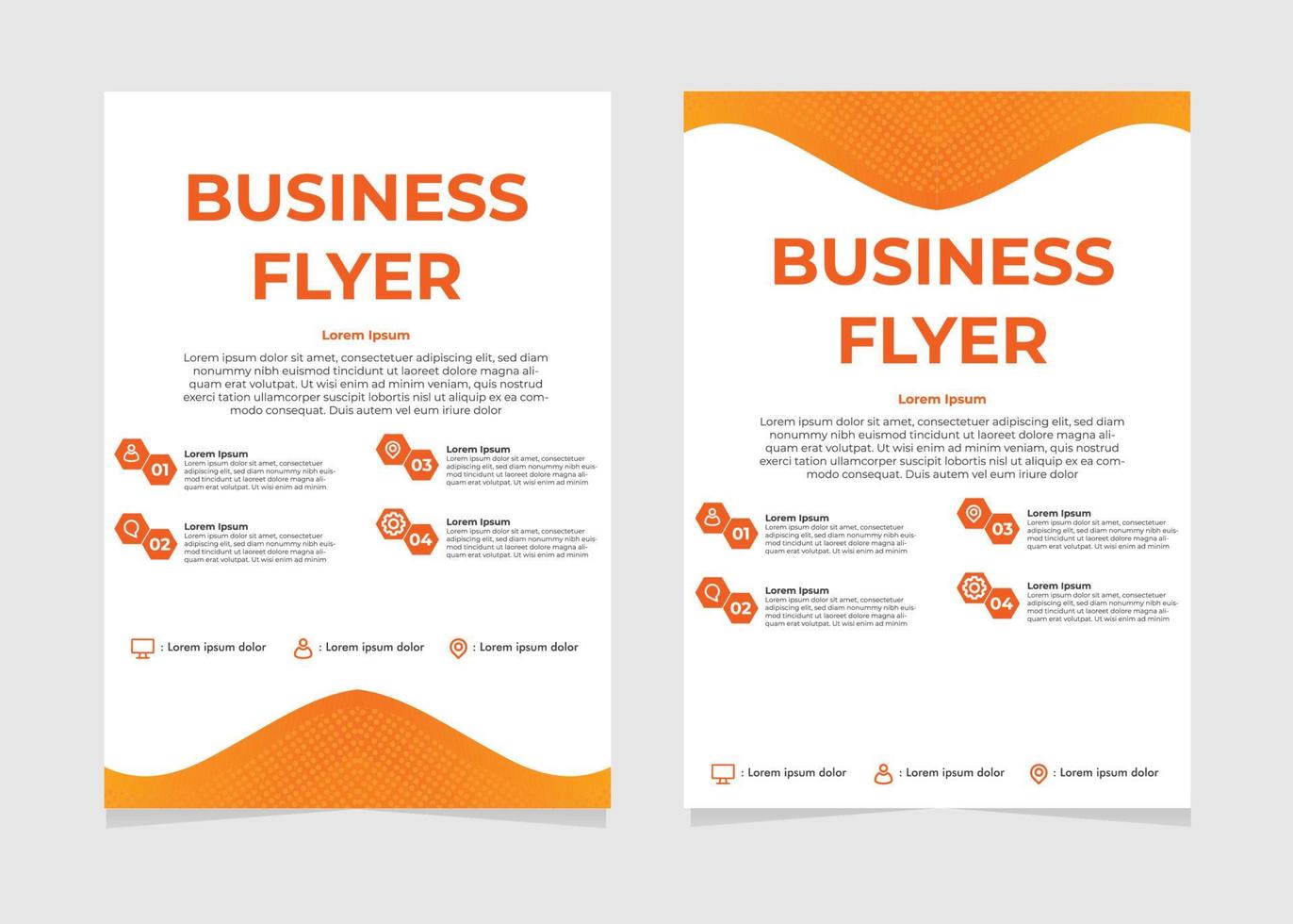 business flyer template. perfect for business marketing, promotion, and presentation. vector