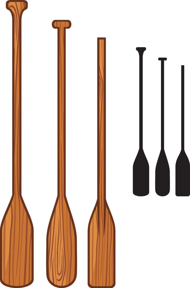 Wooden Paddle Icon vector
