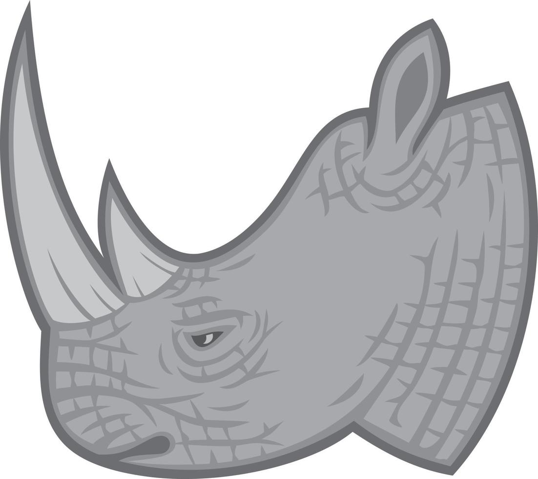 Rhino Head Icon vector