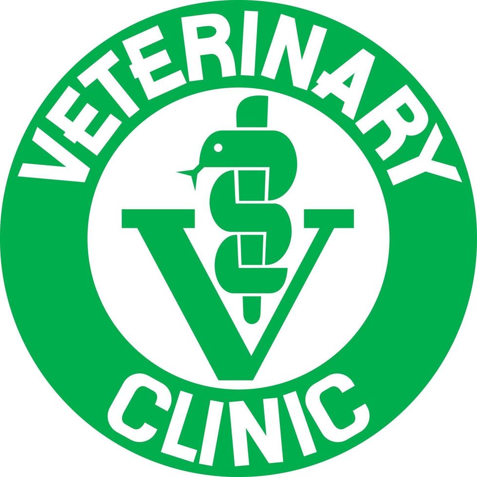 símbolo de clínica veterinaria vector