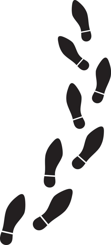 Trail of Shoe Print vector