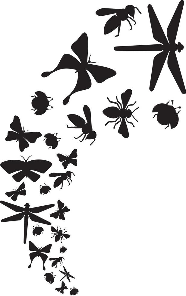 Flying Insects Icon vector