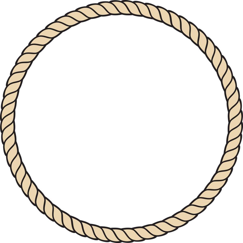 Rope Frame Circle vector