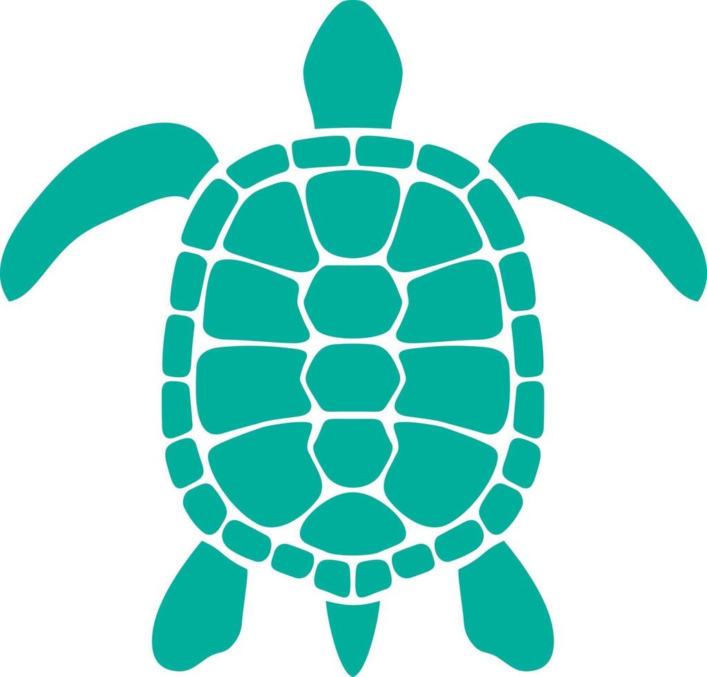 icono de tortuga en color vector