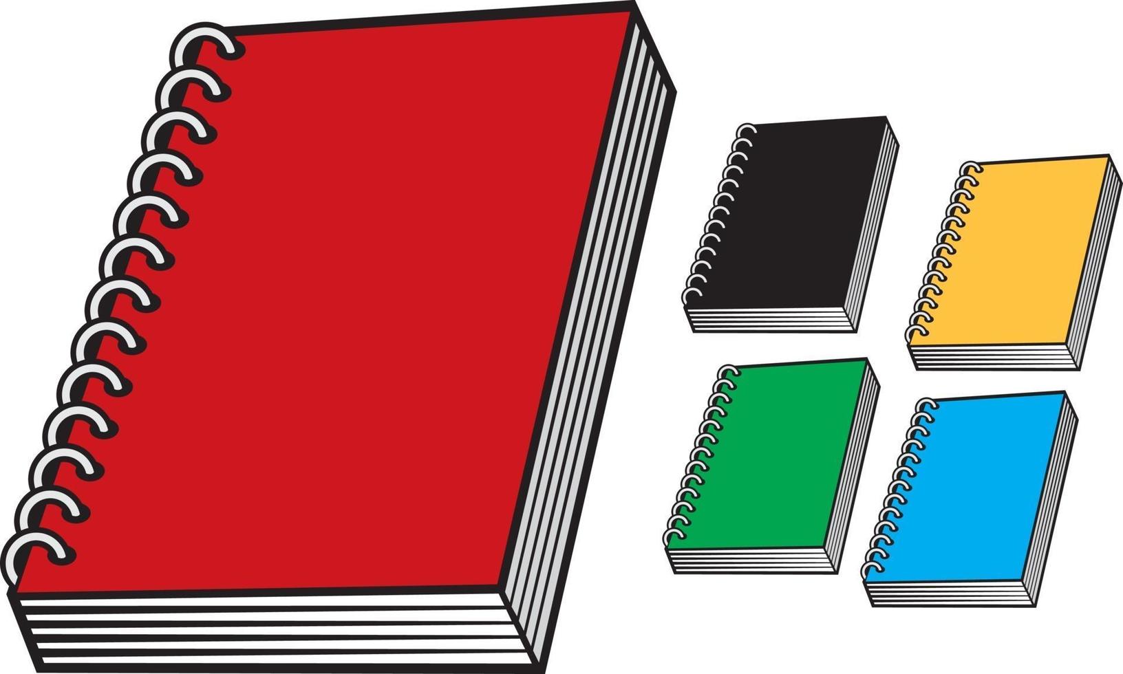 Note Books Collection vector