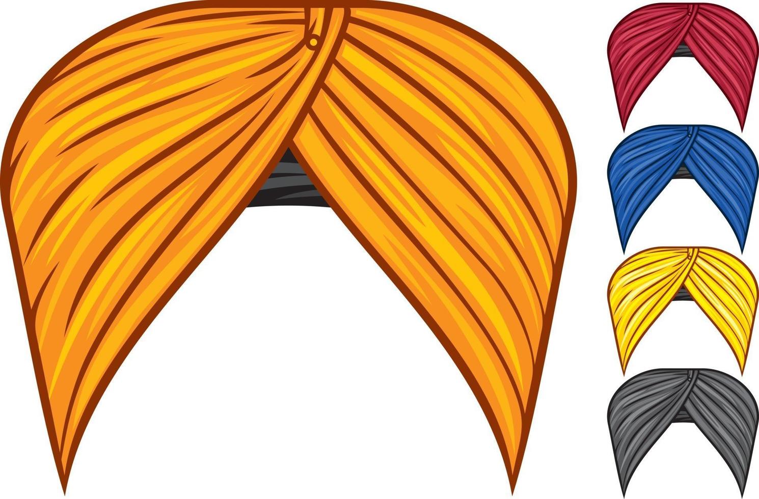 Turban Headdress Set vector