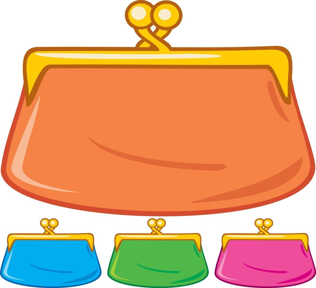 Wallet Woman Set vector
