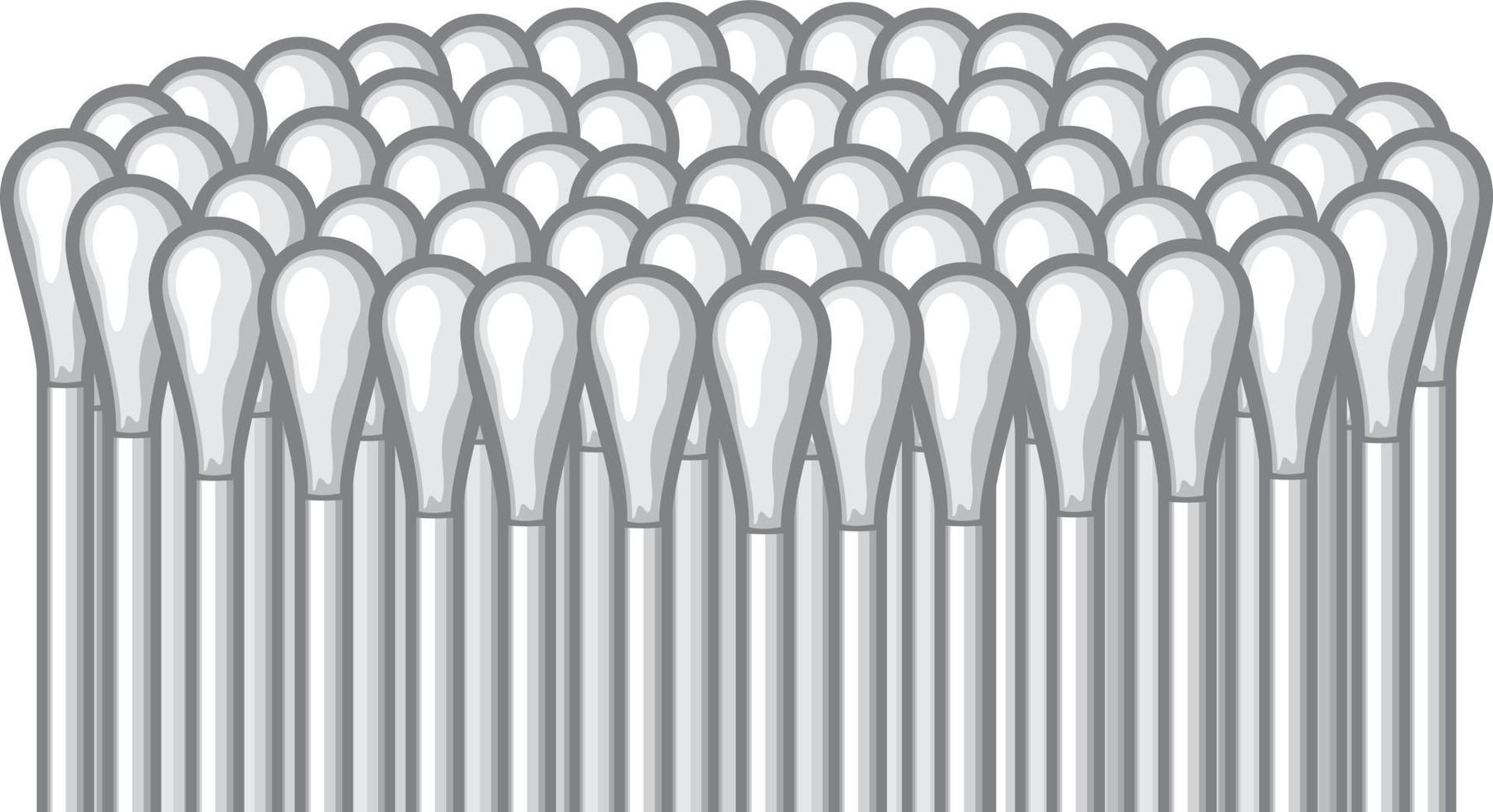 White Cotton Swabs vector
