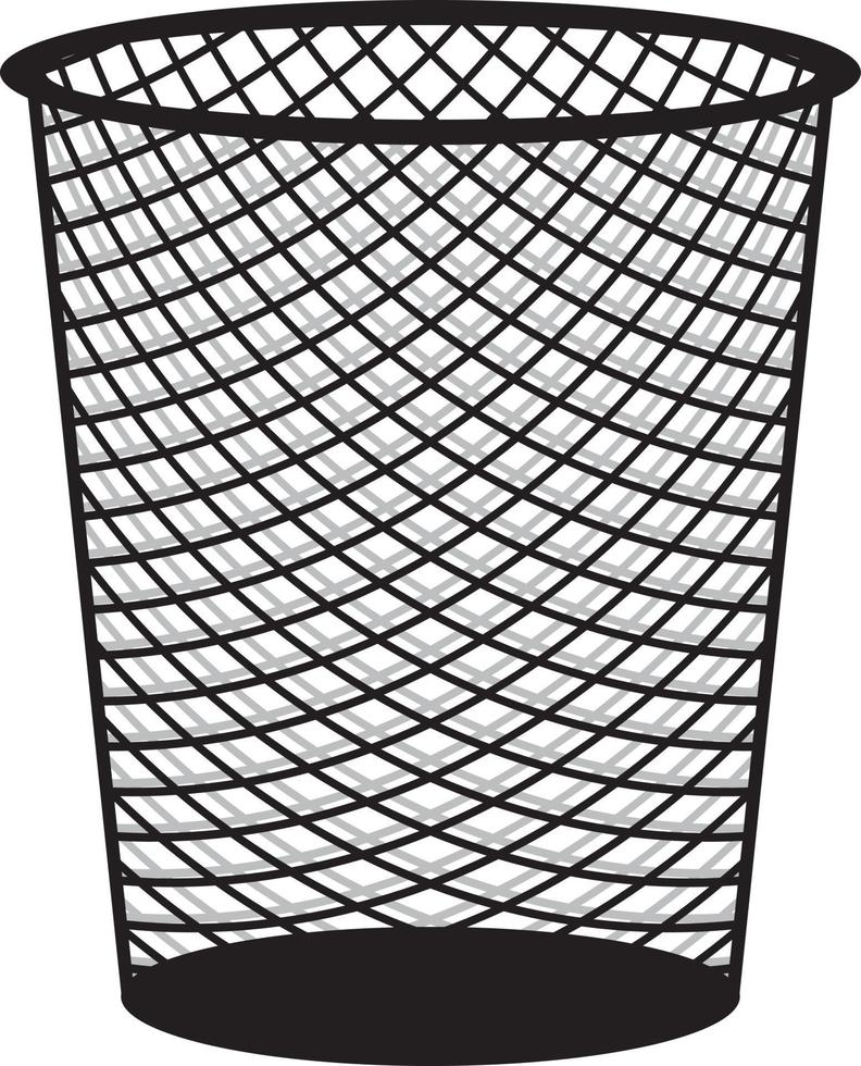 Wastebasket Icon Design vector