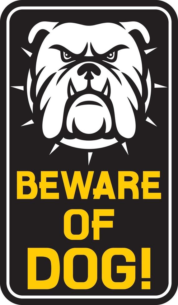 Beware of Dog vector