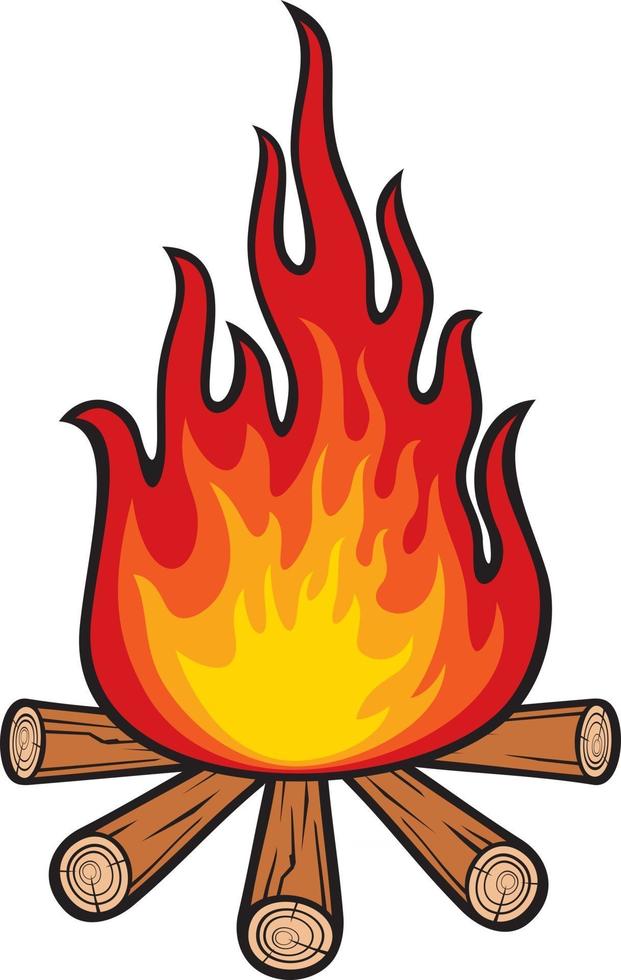 Campfire Icon Design vector