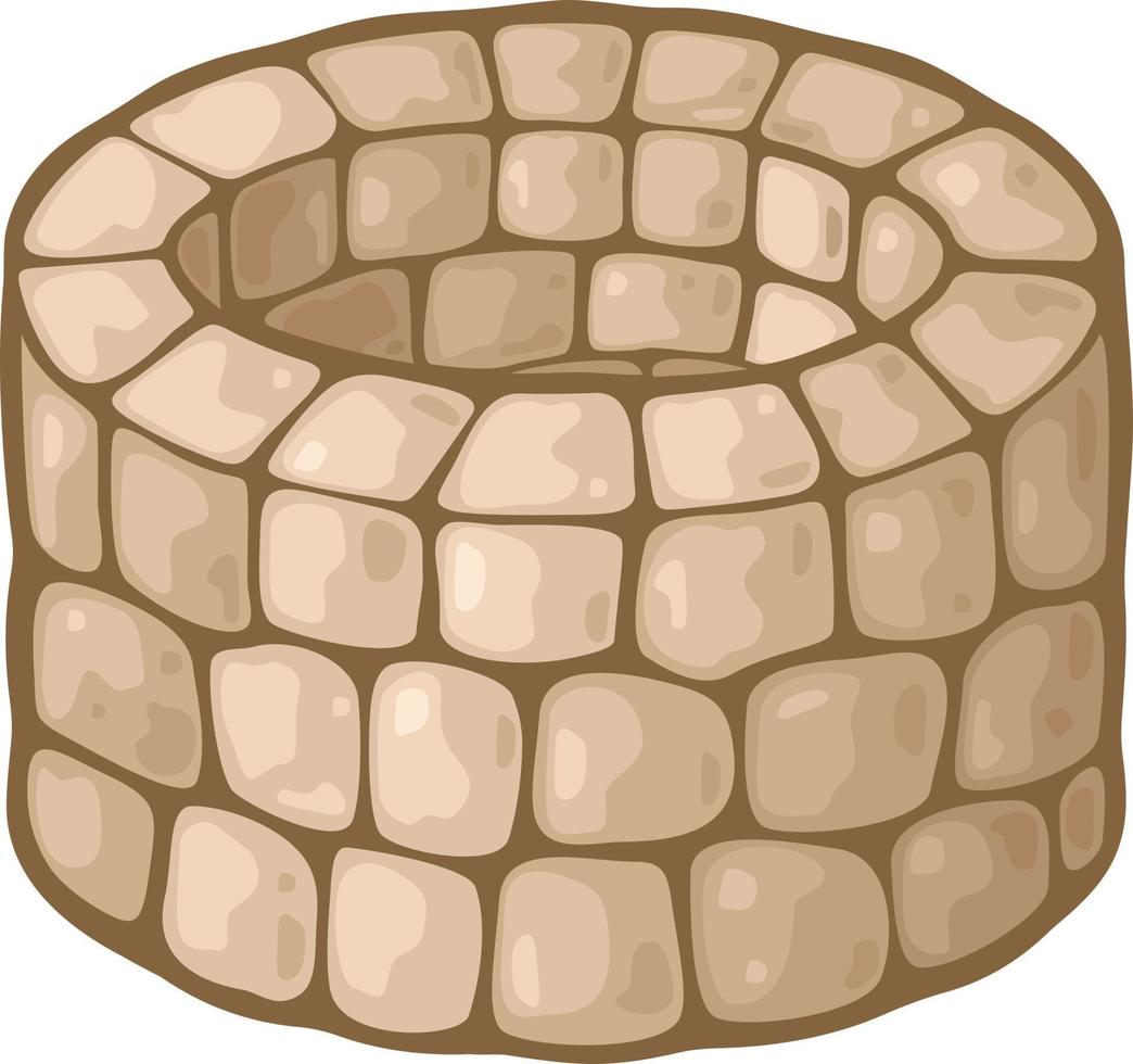Old Stone Draw Well vector