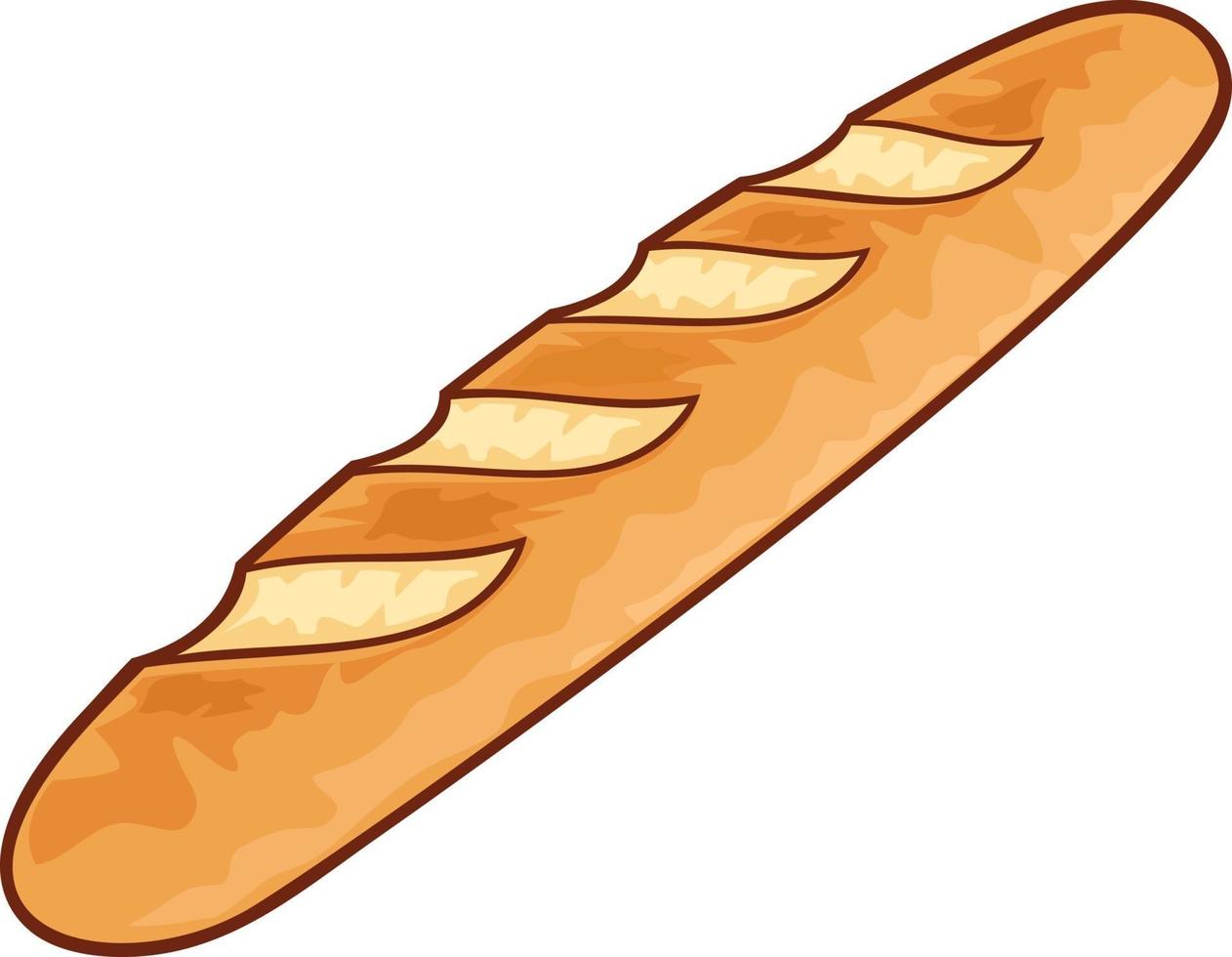 icono de pan francés vector