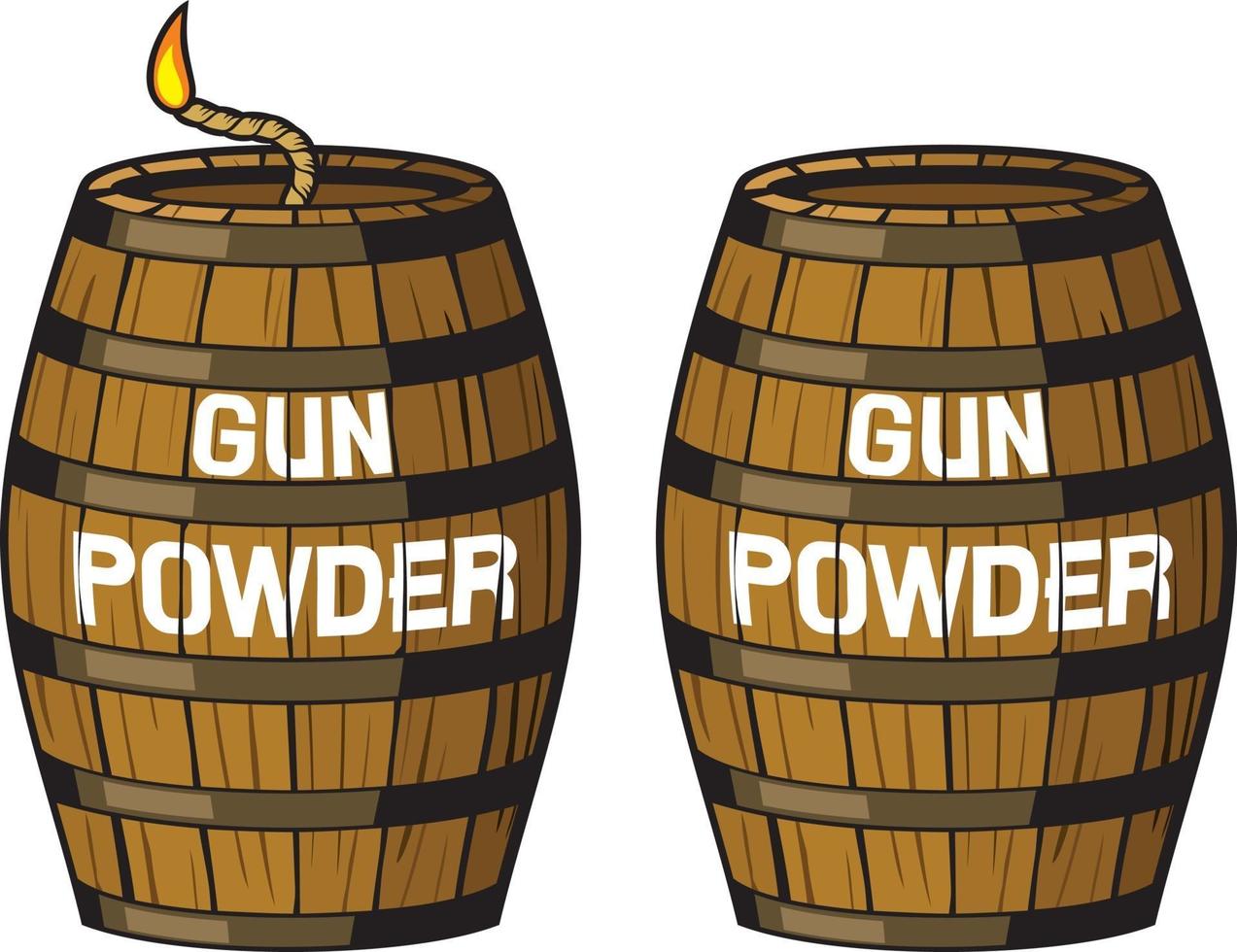 Gun Powder Barrel vector