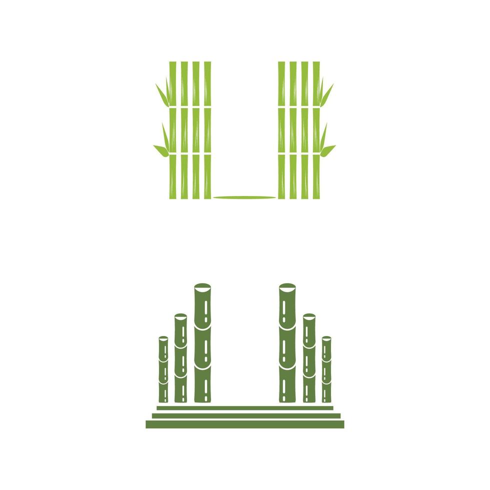 Bamboo Logo Template vector icon illustration design