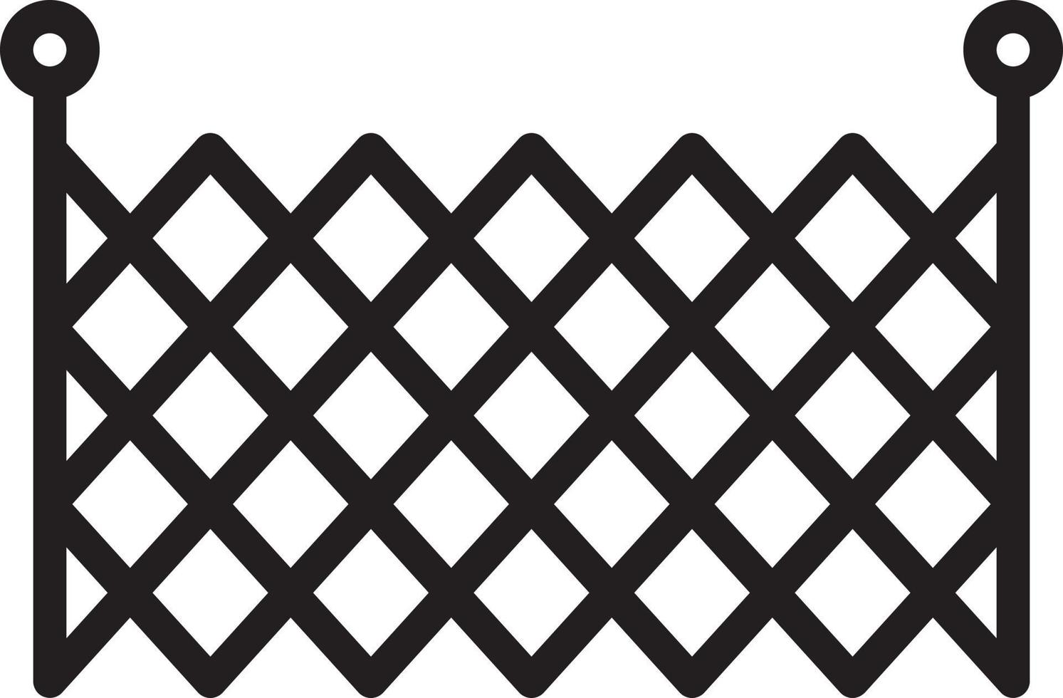Line icon for fence vector