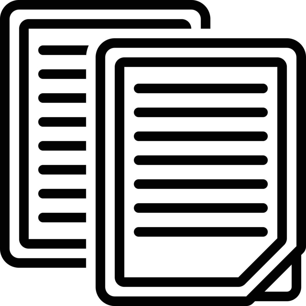 Line icon for document 3496483 Vector Art at Vecteezy