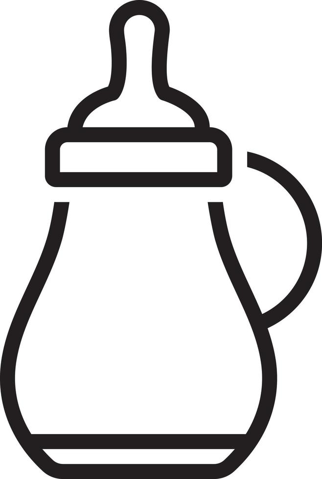 Line icon for sippy cup vector