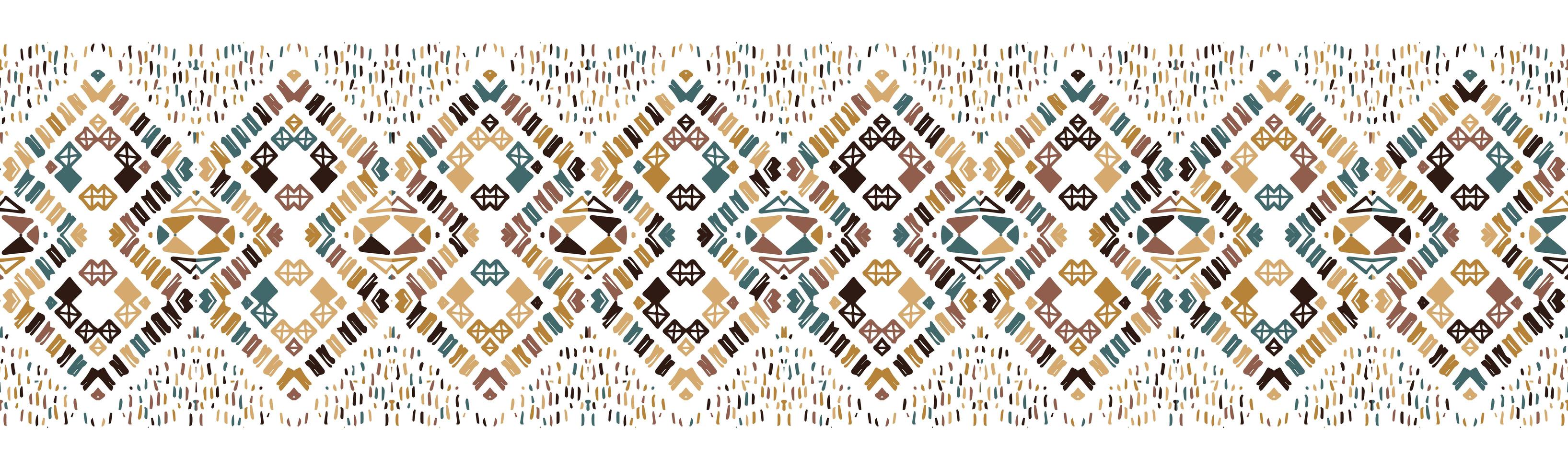 Ikat seamless pattern. Tribal art print. Chevron vector