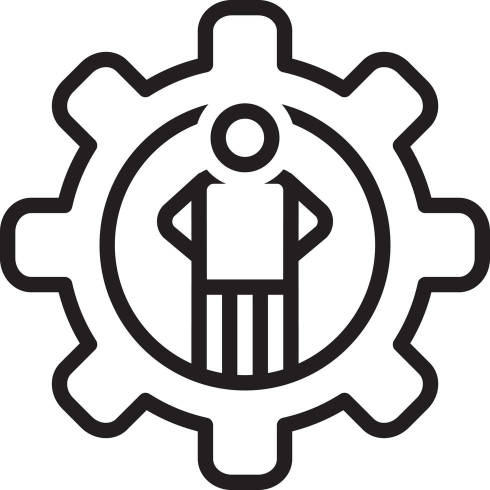 Line icon for competence vector