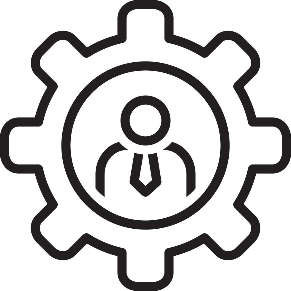 Line icon for competence vector