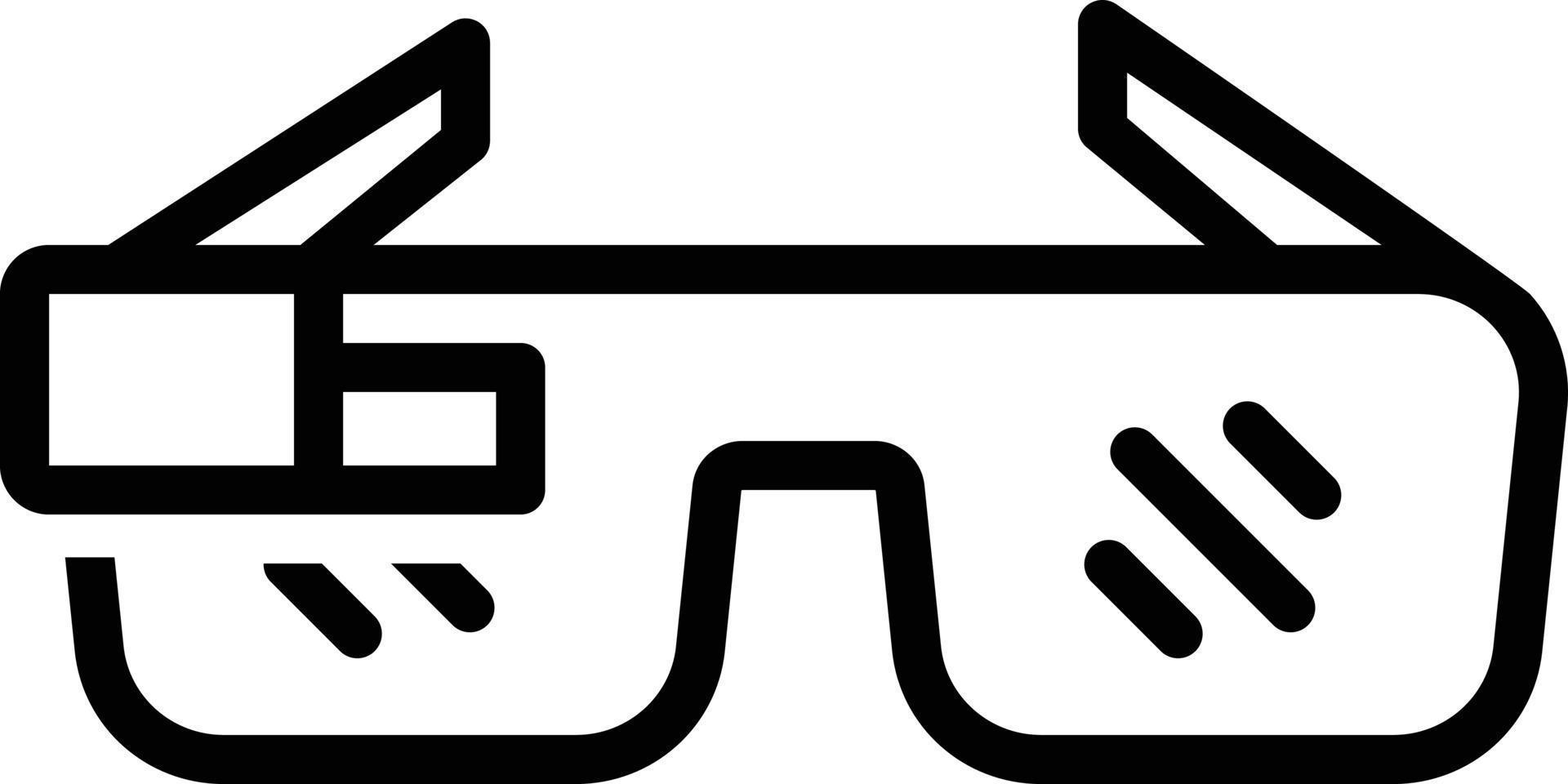 Line icon for future glass vector
