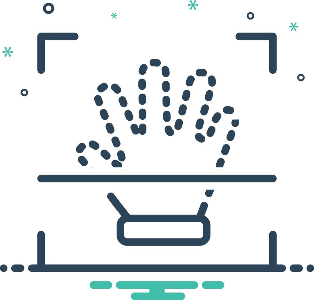 Mix icon for handprint vector