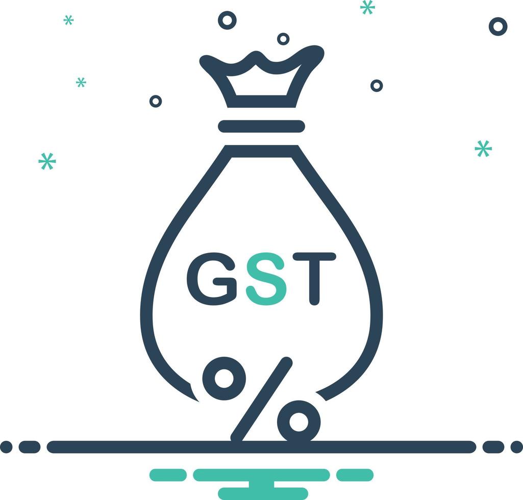 icono de mezcla para gst vector