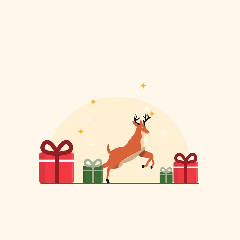 deer Christmas Illustration vector