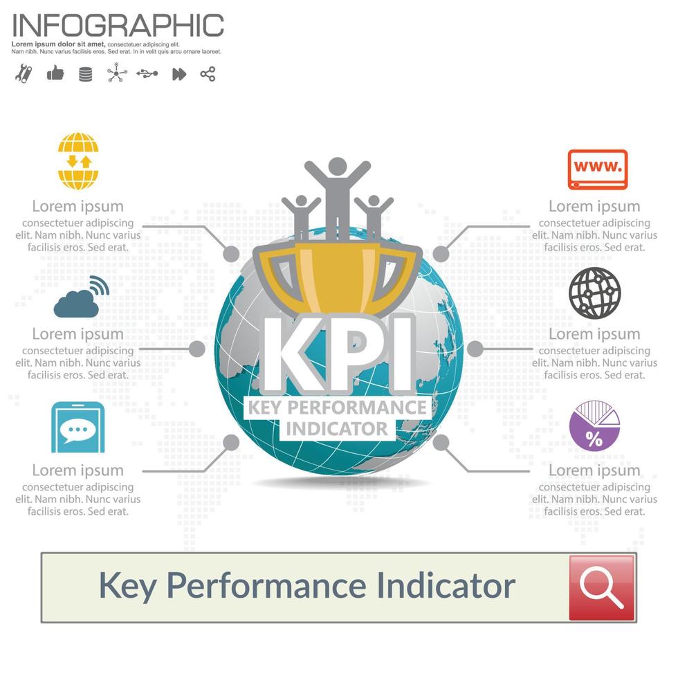 Digital Marketing concept. Infographic chart with icons, can be used for workflow layout, diagram, report, web design. vector