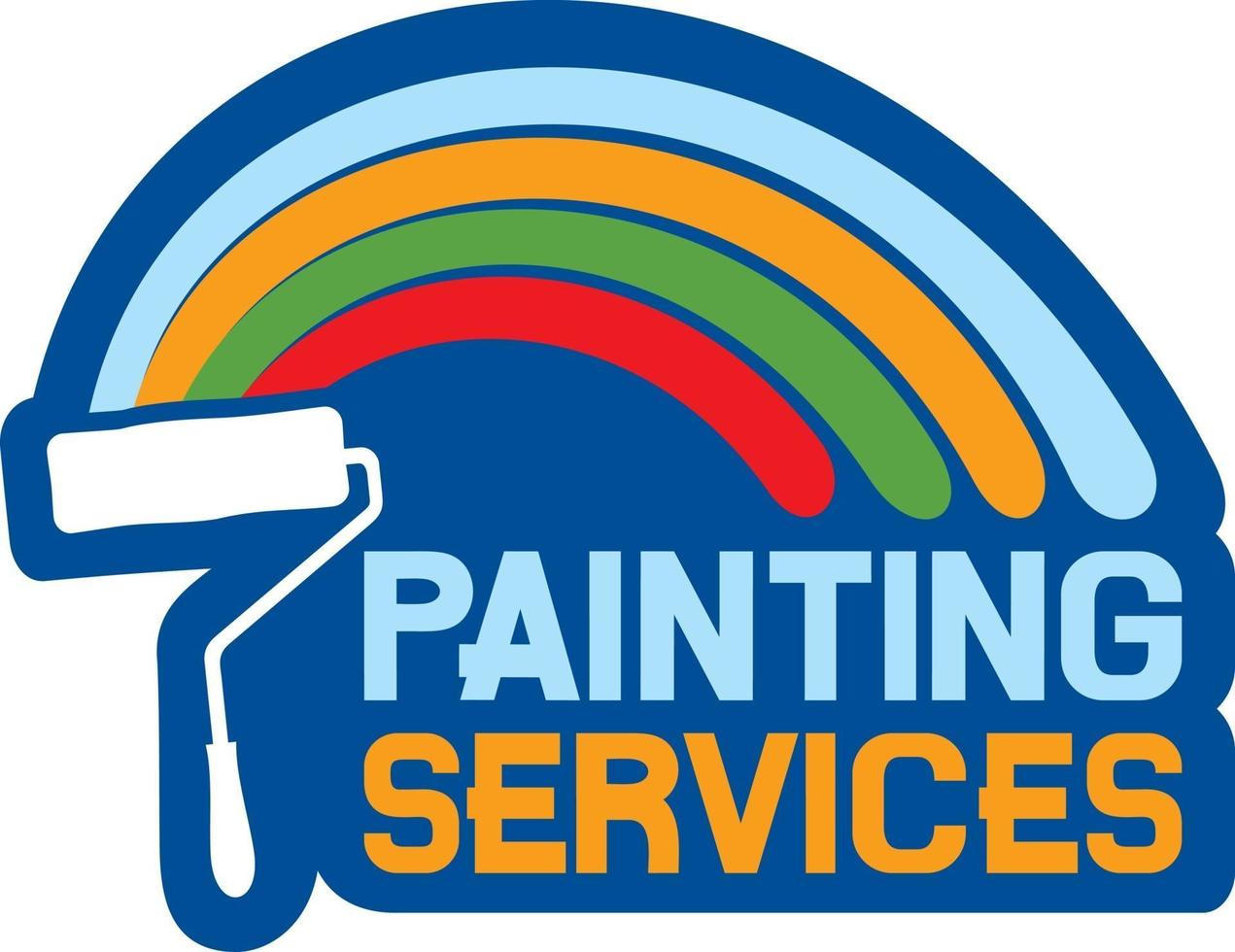 Painting Services Label vector