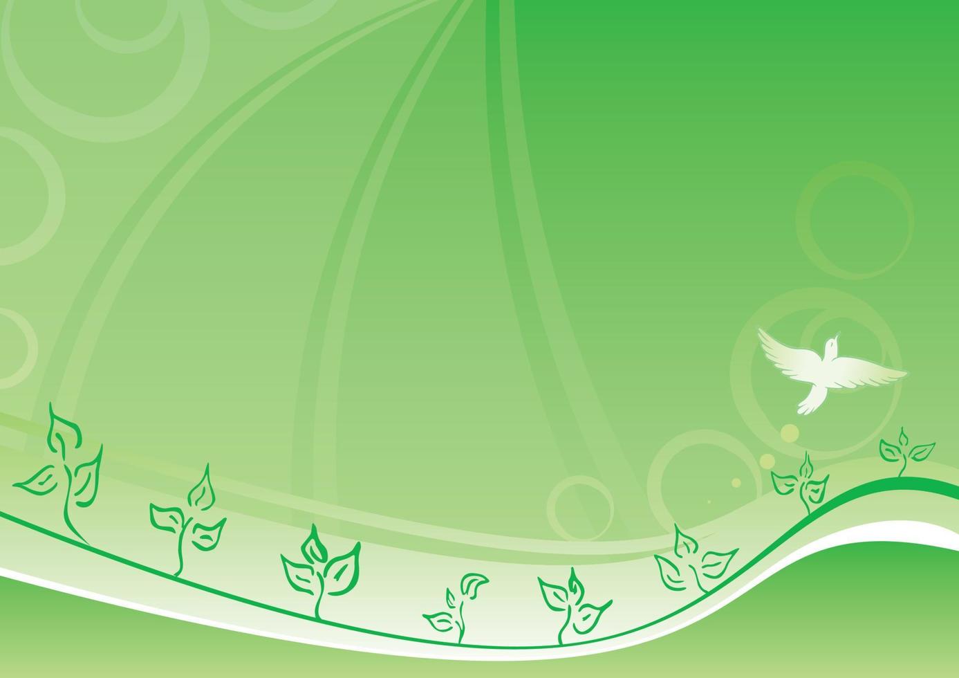 fondo verde primavera vector