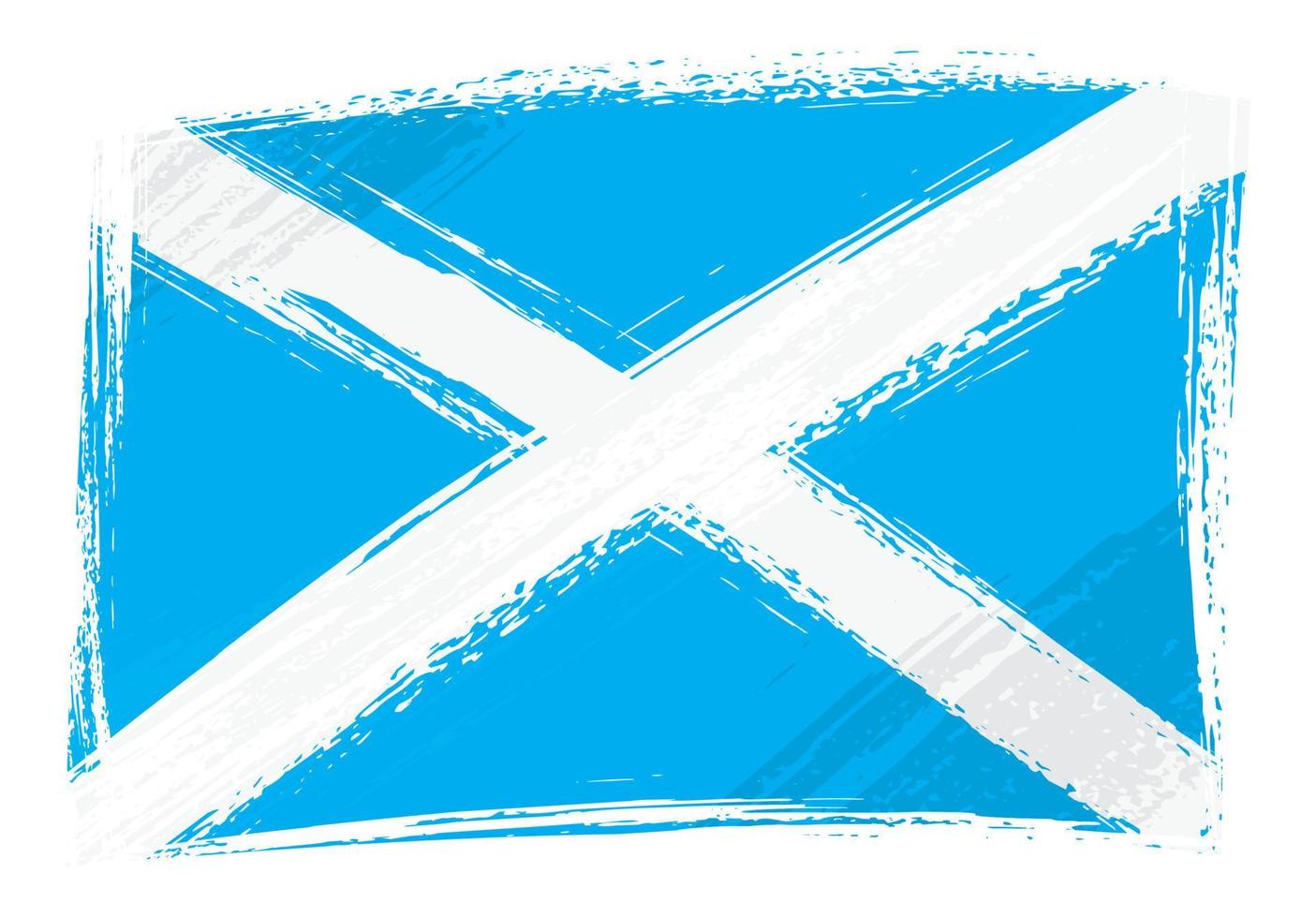 Grunge Scotland flag vector