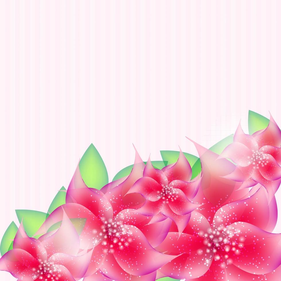 Stylish floral background vector illustration