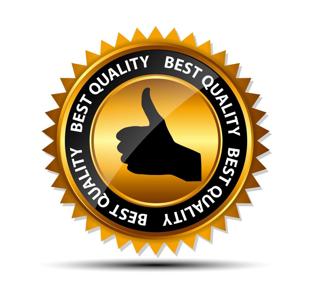 Vector gold sign, label template