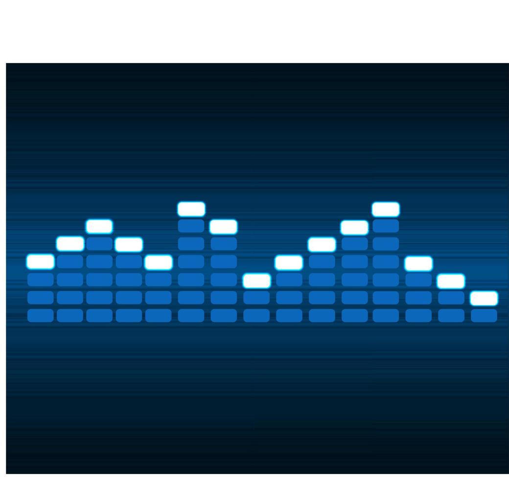 Digital equalizer vector illustration