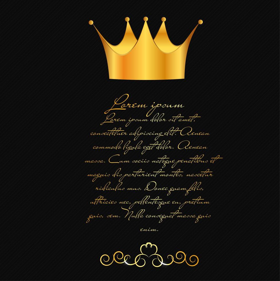 Abstract background with crown vector illustration