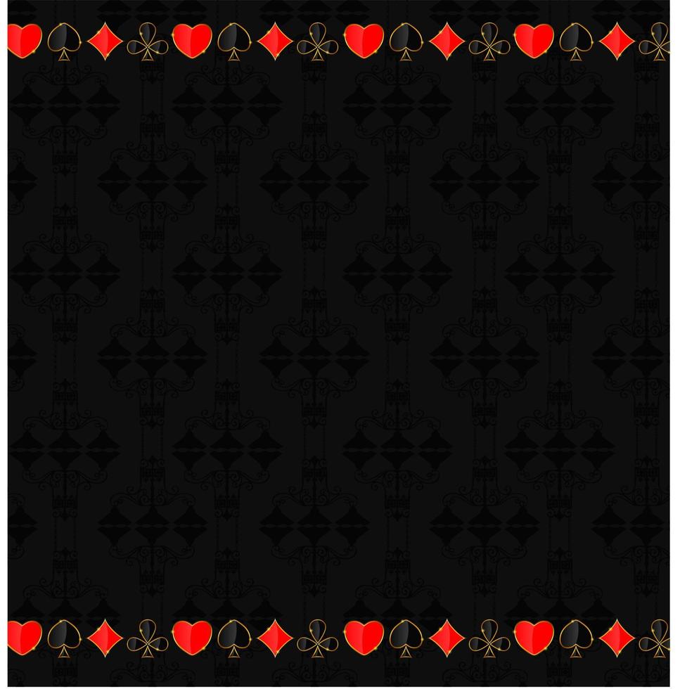 Abstract background with card suits for design. Vector illustrat
