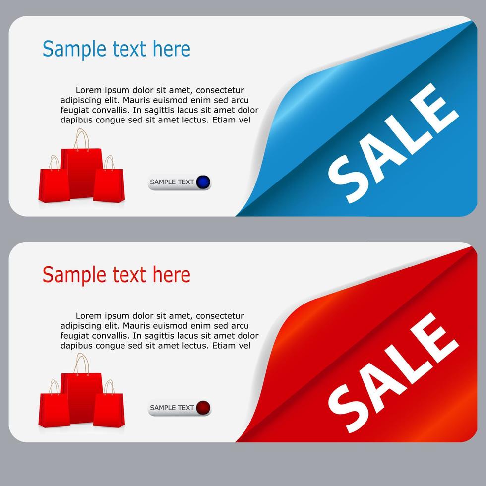 Sale banner with place for your text. vector illustration