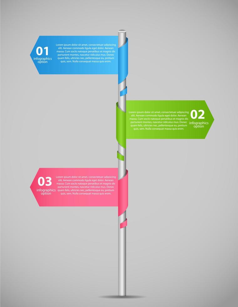 Ilustración de vector de plantilla de negocio de infografía