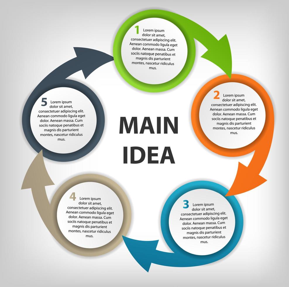 Infographic business template vector illustration