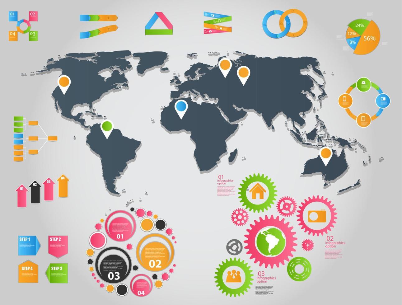 Infographic business template vector illustration