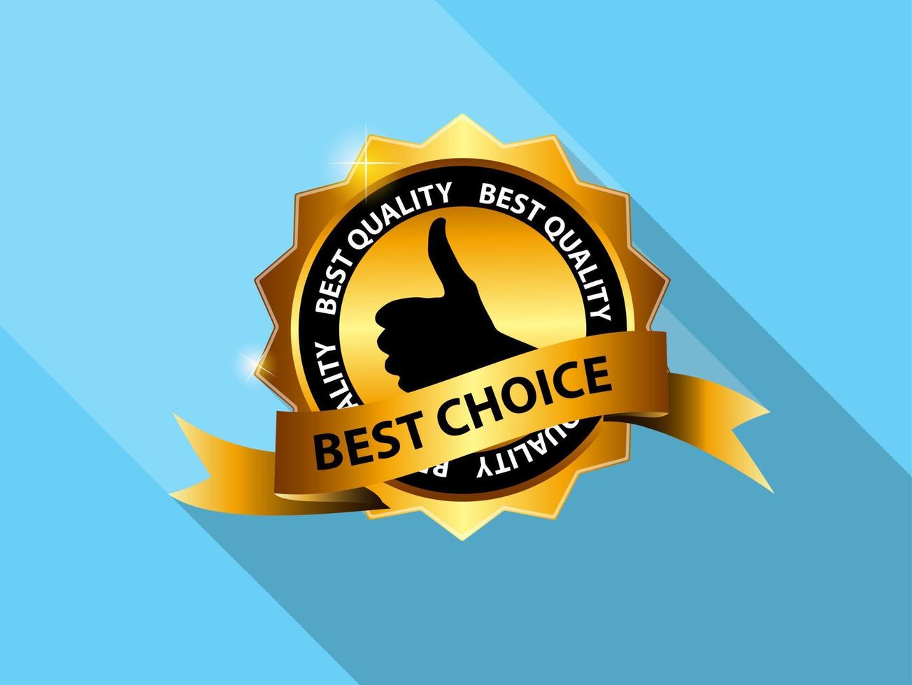 Vector Best Choice Label Icon