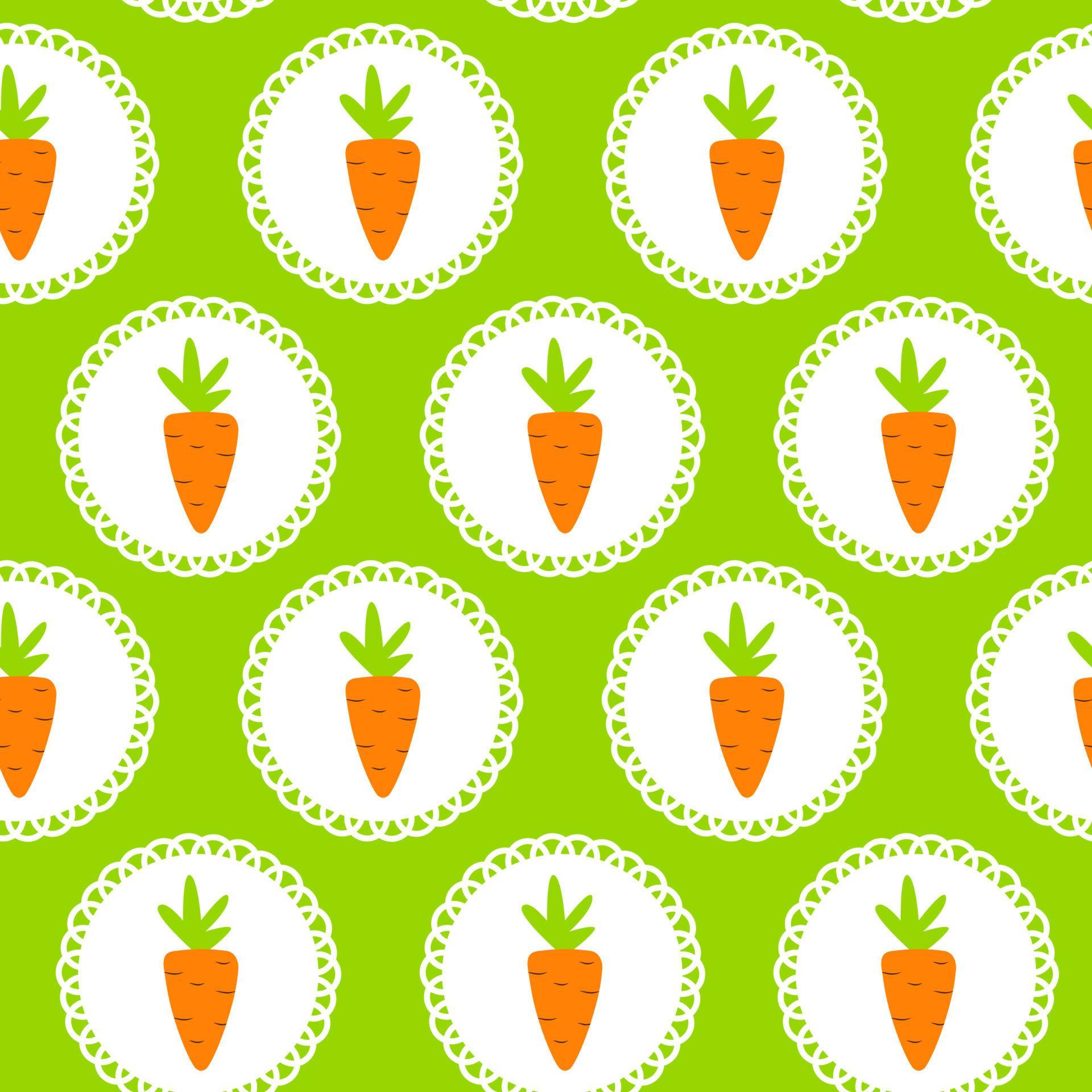 Carrot Seamless Pattern Background Vector Illustration 3497866 Vector