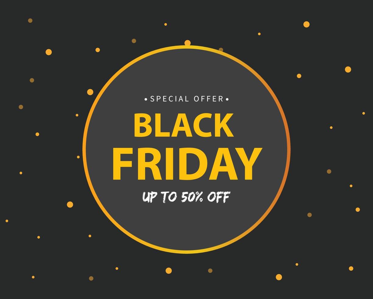 Black Friday Simple Template Vector