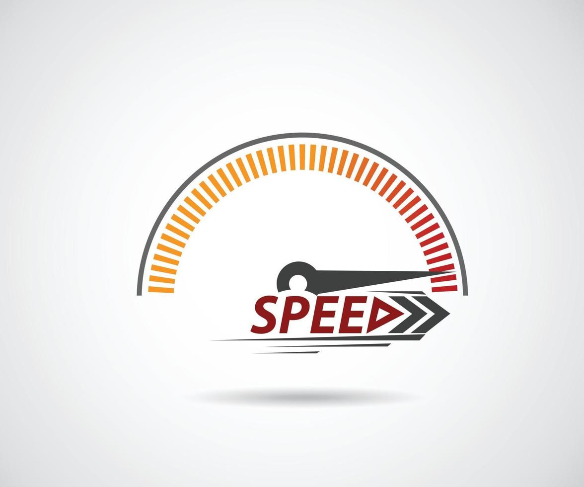 Speed. Logo racing event. Speedometer vector
